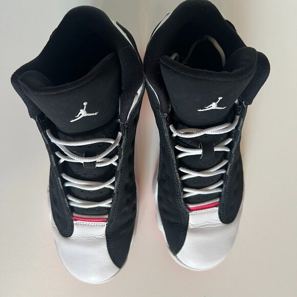 Nike Air Jordan 13 Retro Black/Hyper Pink - White Woman's size 8 - Picture 7 of 15